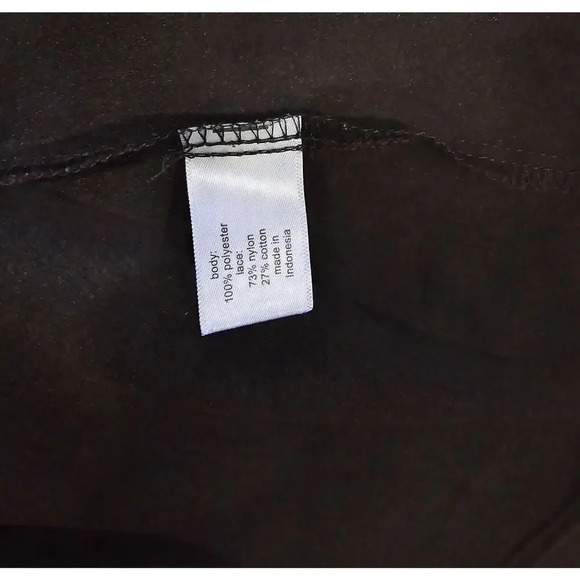 Lane Bryant women's Plus size black green lace bell long sleeves Blouse size 16 - Picture 7 of 9